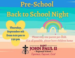 Preschool Back to School Night